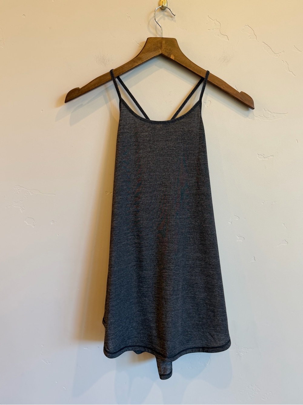 LULULEMON ATHLETICA Charcoal Grey Fast As Light Singlet Tank